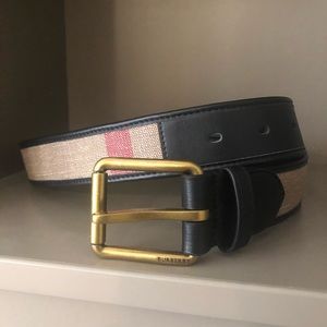 Burberry Canvas Leather Belt